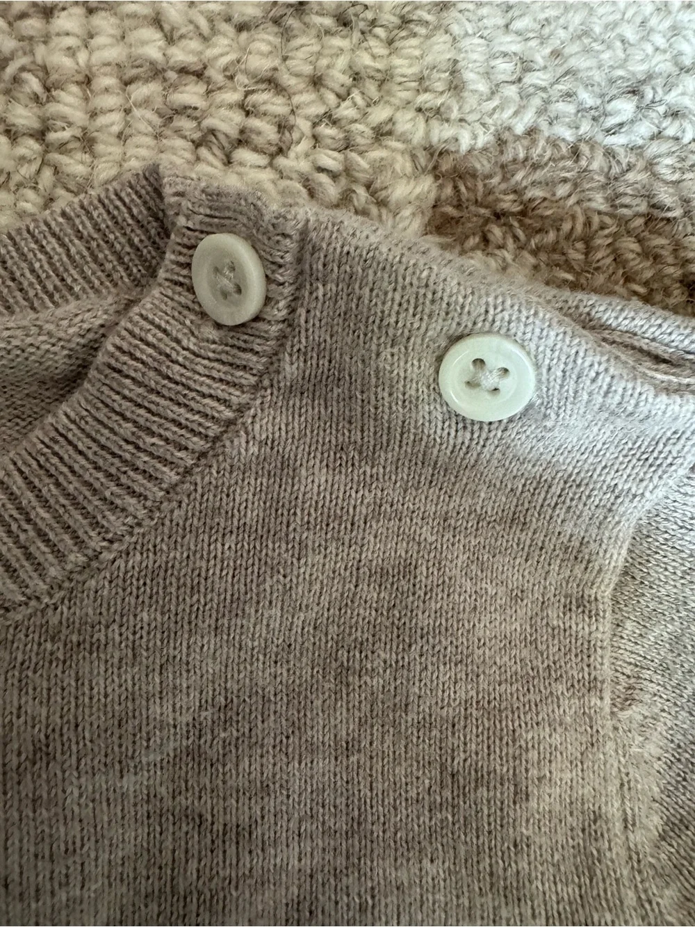 Nordstrom Beige Star Knit Sweater and Joggers Set